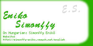 eniko simonffy business card